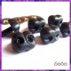 6pcs 15mm BLACK Bear/Dog Plastic noses, Safety noses, Animal Noses