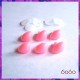 6pcs 15mm PINK Triangular Plastic noses, Safety noses, Animal Noses