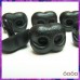 6pcs 25mm BLACK Bear/Dog Plastic noses, Safety noses, Animal Noses