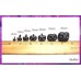 12pcs 8mm BLACK Bear/Dog Plastic noses, Safety noses, Animal Noses