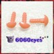3pcs 9mm Pink Triangular Plastic noses, Safety noses, Animal Noses