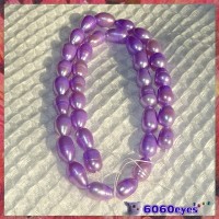 Pearls:16 inch Lavender-colored Potato Pearl String