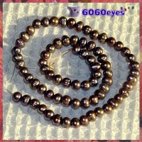 Pearls:16 inch Soft-Violet-colored Potato Pearl String