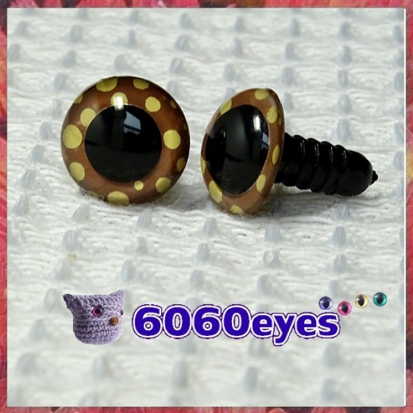 Safety Eyes Brown 20mm per pair