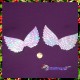 Angel Wings: 4 3/4 Inch (120.65mm) Opalescent Embossed Wing (Set of 2)