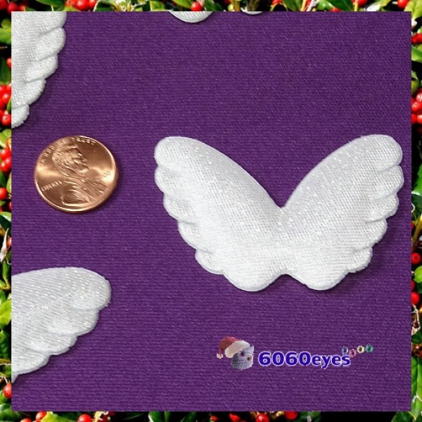 Angel Wings: 4 3/4 Inch (120.65mm) Opalescent Embossed Wing (Set of 2)