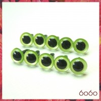 5 PAIRS 10.5mm Pearl Green Plastic eyes, Safety eyes, Animal Eyes, Round eyes