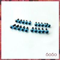 10 Pairs 4.5mm Blue Round Safety Eyes