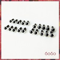 10 Pairs 4.5mm CLEAR eyes