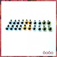 10 Pairs 4.5mm MIXED COLOR eyes--MIX3