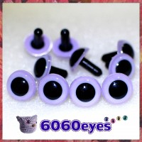 5 Pairs 9mm Lavender/Light Purple Plastic eyes, Safety eyes, Animal Eyes, Round eyes