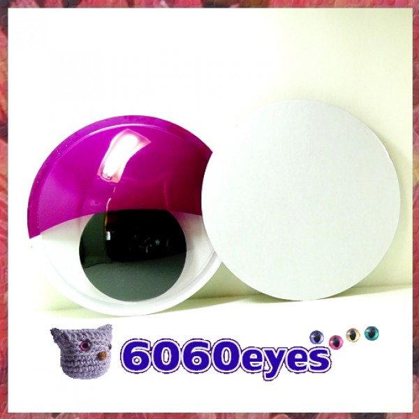 6 inch (154.4mm) Peel and Stick Sleepy Eyes Style craft eyes