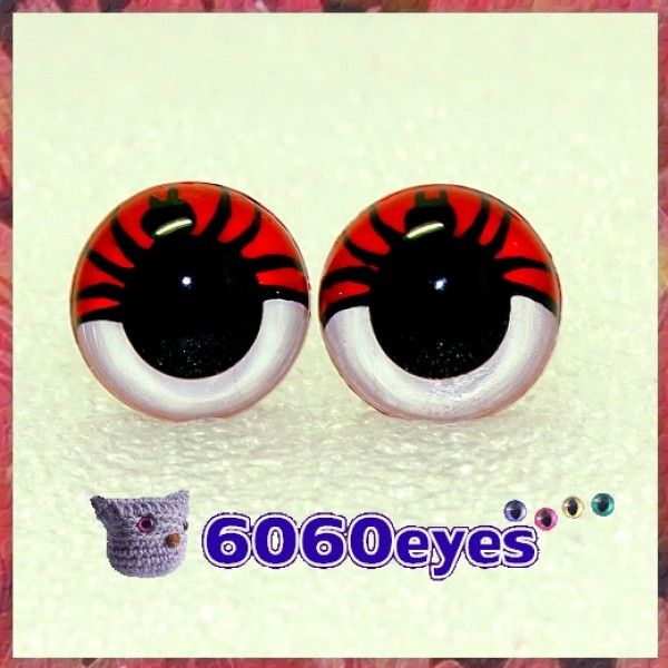 1 Pair 12mm/15mm/18mm Spider Plastic eyes, Safety eyes, Animal Eyes, Round  eyes