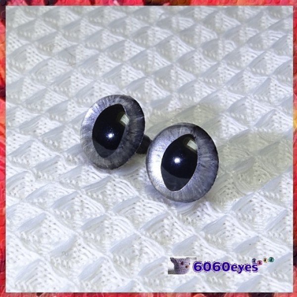 1 Pair Silver Glitter Hand Painted Safety Eyes Plastic eyes
