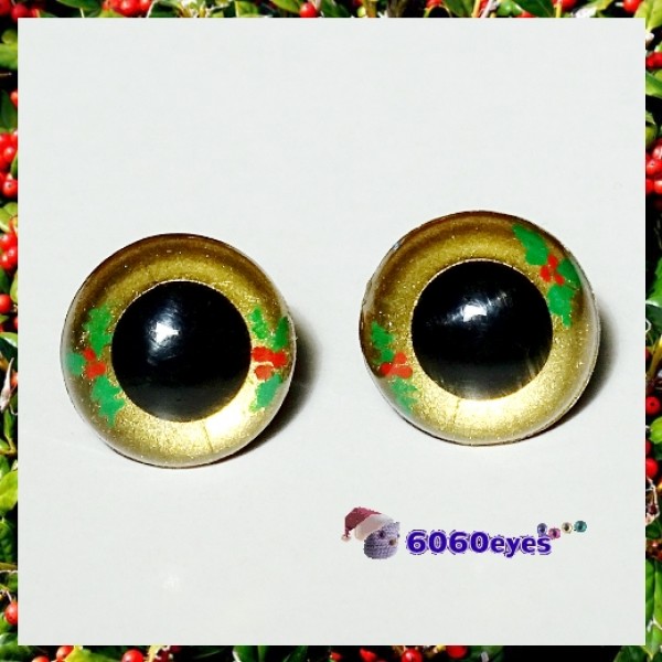 1 Pair 12mm/15mm/18mm/21mm Metallic Blue Tiger Hand Painted Plastic eyes, Safety  eyes, Animal