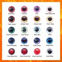 5 Pairs 18mm Hand Painted PEARLTALLIC Plastic Cat eyes, Safety