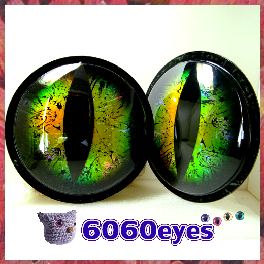 6 inch (154.4mm) Peel and Stick Bloodshot Eyes Style craft eyes, animal eyes,  wiggly eyes