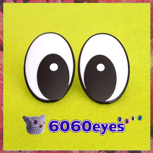 10pairs20pcs Toy Eyes Cartoon Eyes Oval Safety Eyes Animal Eyes
