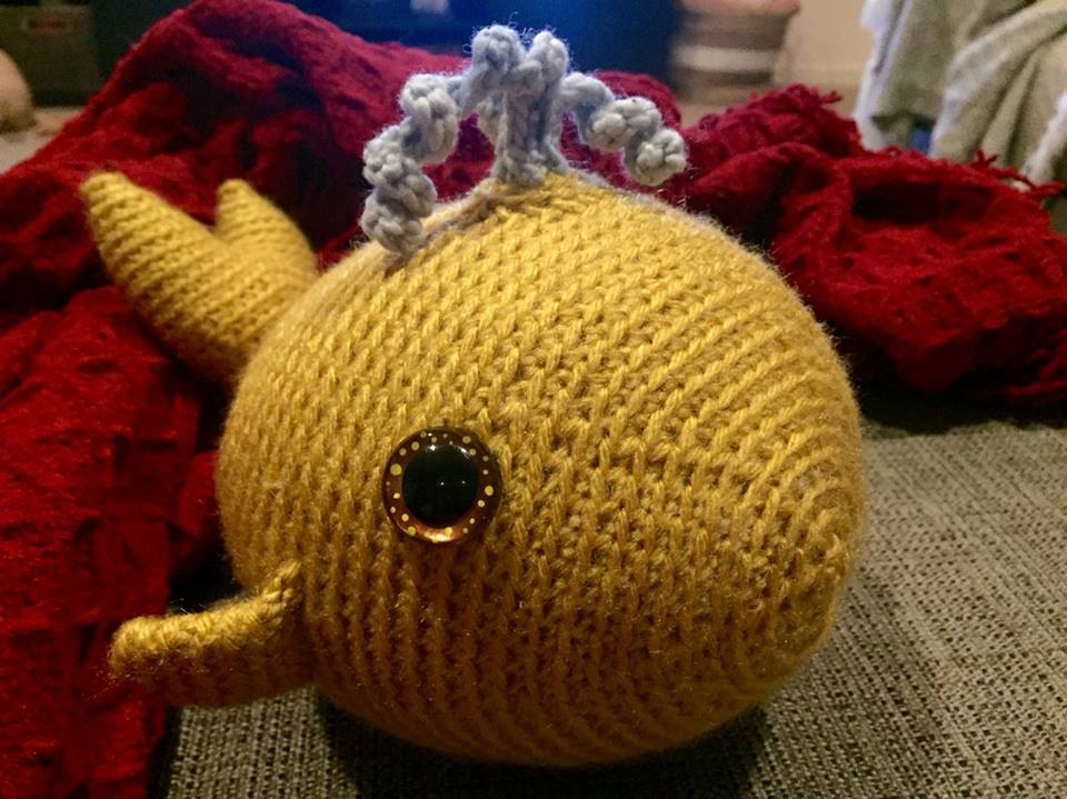 image of crochet whale 1